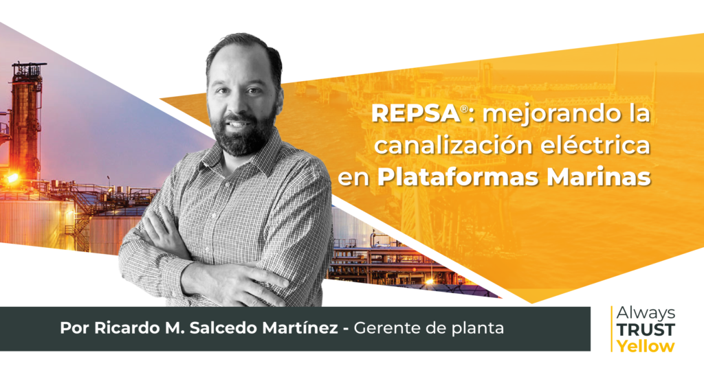 Repsa Yellow Coat: Mejorando la Canalización Eléctrica en Plataformas Marinas