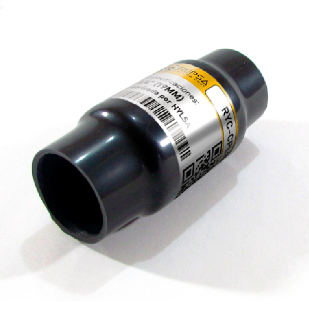 Cople conduit con recubrimiento de PVC marca REPSA Yellow Coat.