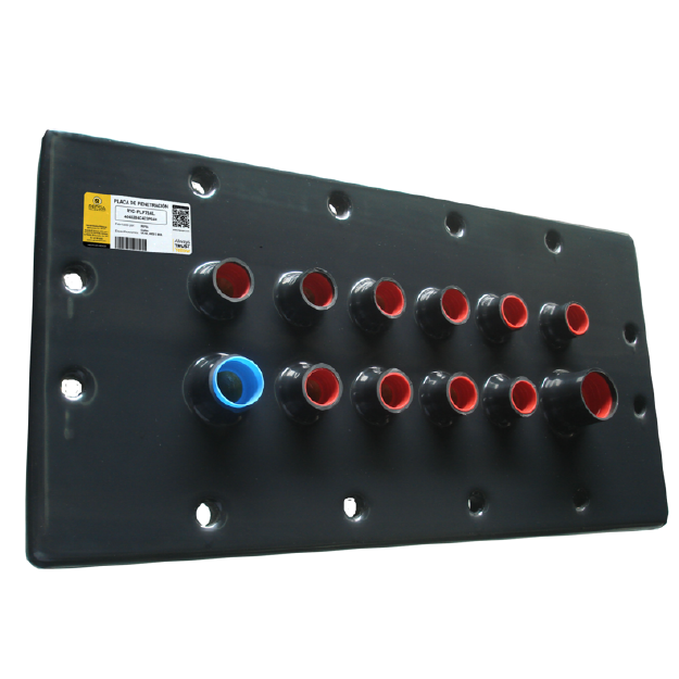 Placa de transición con recubrimiento de PVC marca REPSA Yellow Coat.
