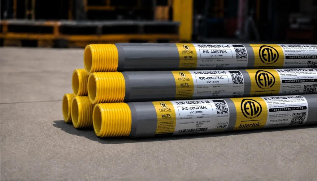 ¿Por qué pedir tubería de aluminio con recubrimiento de PVC certificada ETL?